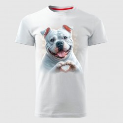 AMERICAN BULLY LOVE muška majica bela