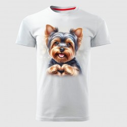 YORKSHIRE TERRIER LOVE muška majica bela