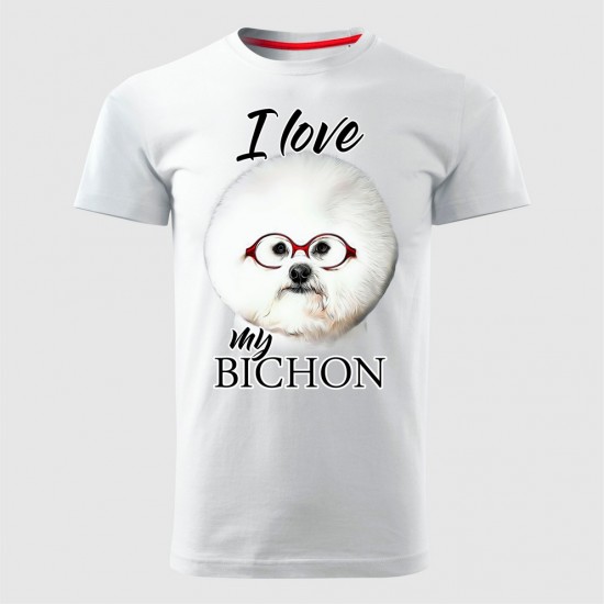 Bichon Muška Majica Bela