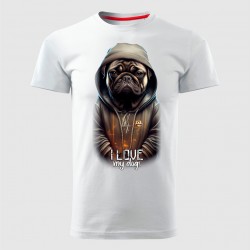 MOPS 02 muška majica bela