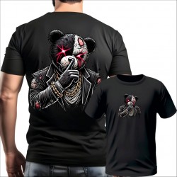 GANGSTA BEAR 2 muška majica-obostrano-crna