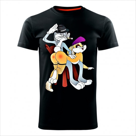 Bugz Bunny And Lola 02 Muška Majica Crna