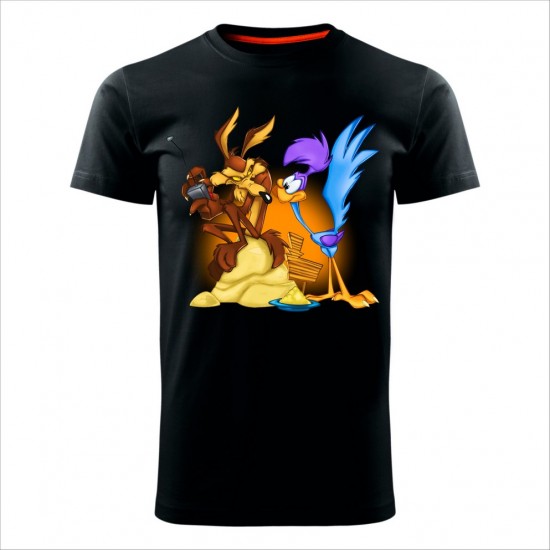 Coyot And Bird 02 Muška Majica Crna