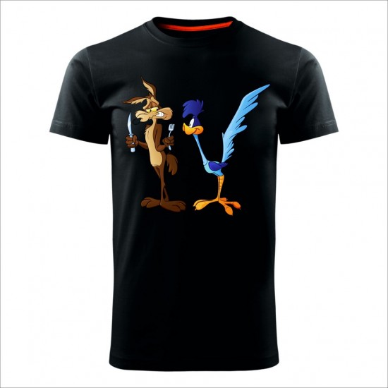 Coyot And Bird 03 Muška Majica Crna