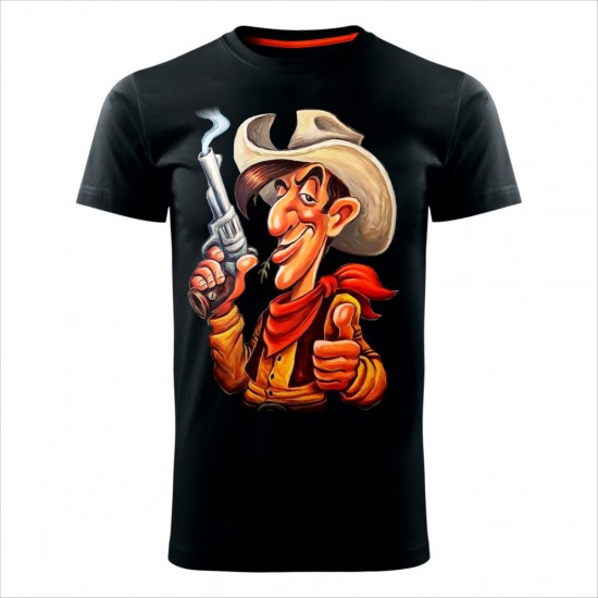 Lucky Luke Muška Majica Crna