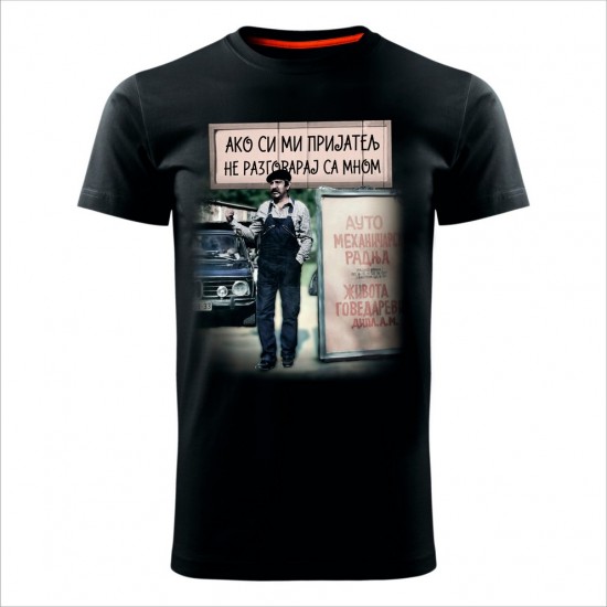 Ako Si Mi Prijatelj Muška Majica Crna