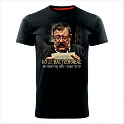 KO JE VAS POZNAVAO muška majica crna - REGULAR veličina 3XL
