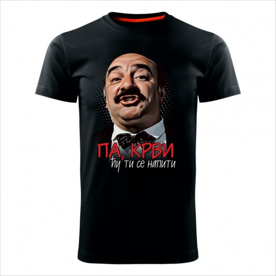 Krvi Cu Ti Se Napiti Muška Majica Crna