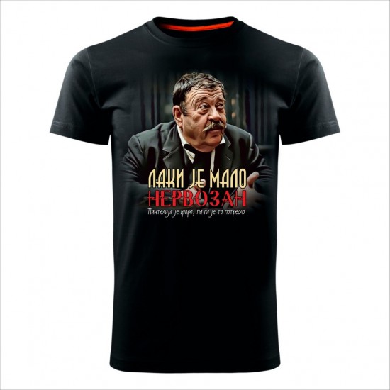 Laki Je Muška Majica Crna