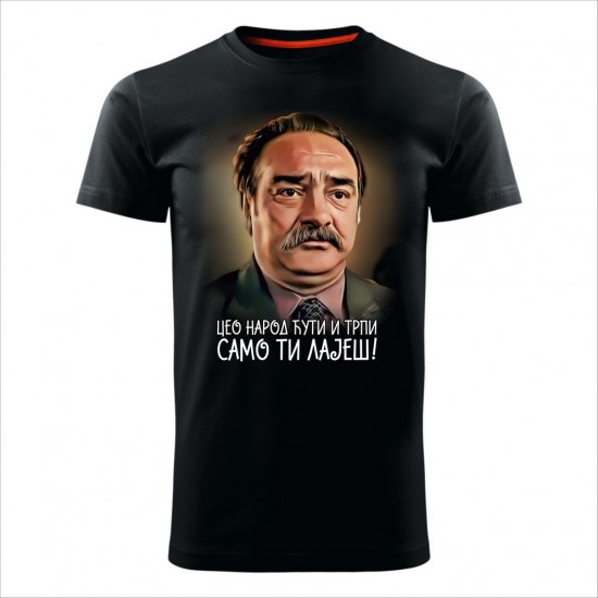 Samo Ti Lajes Muška Majica Crna