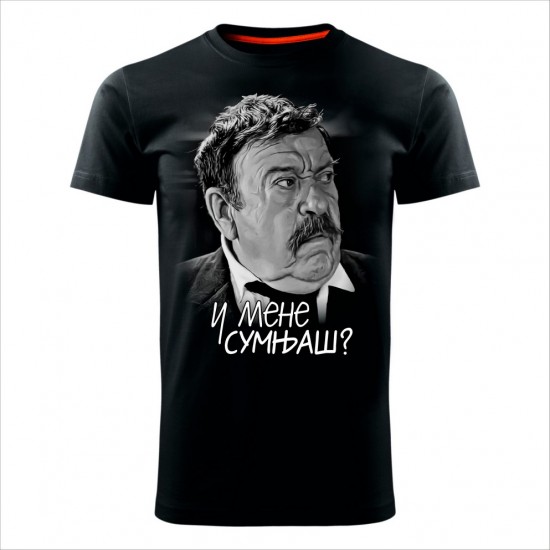 U Mene Sumnjas 03 Muška Majica Crna