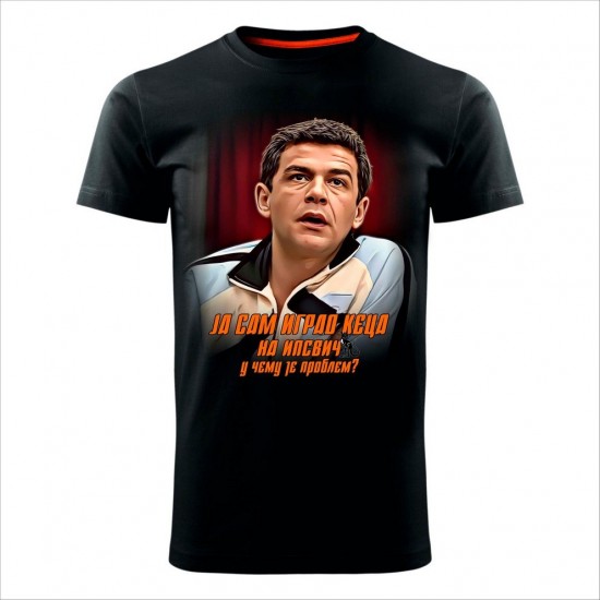 Kec Na Ipsvič Muška Majica Crna