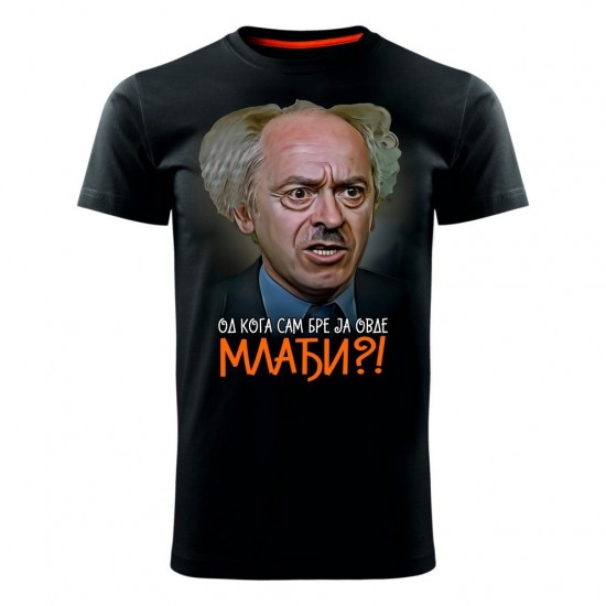 Od Koga Sam Ja Mlađi Muška Majica Crna