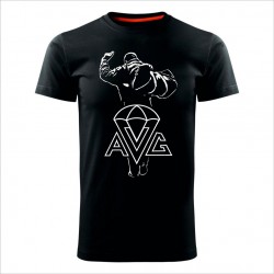 AVG 02 muška majica crna - REGULAR veličina 3XL