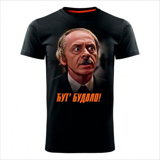 ĆUT BUDALO muška majica crna