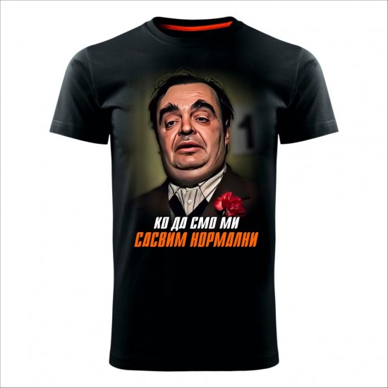 SASVIM NORMALNI muška majica crna