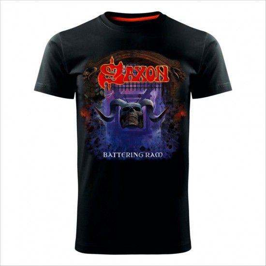 Saxon Battering Ram  Muška Majica Crna