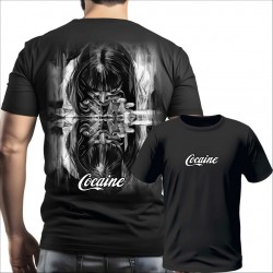 COCAINE 03 muška majica-obostrano-crna