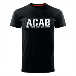 ACAB 03 muška majica crna - SLIM veličina L