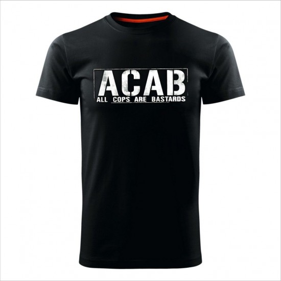 Acab 03 Muška Majica Crna - Slim Veličina L