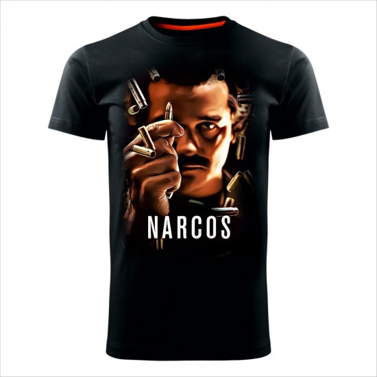 Narcos 03 Muška Majica Crna