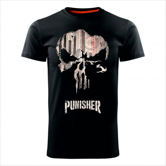 Punisher 02 Muška Majica Crna