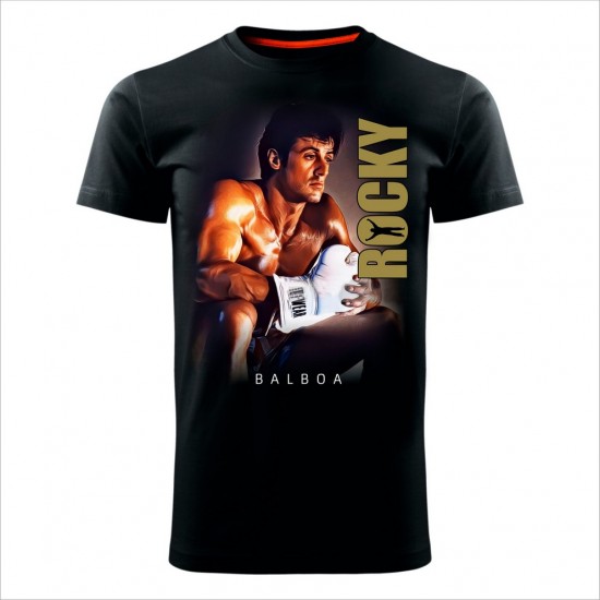 Rocky 08 Muška Majica Crna