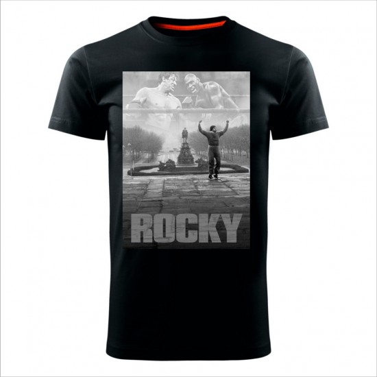 Rocky 12 Muška Majica Crna