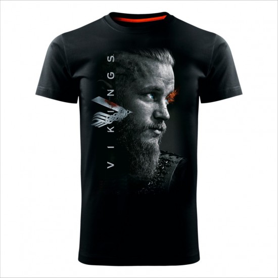 Vikings Ragnar 09 Muška Majica Crna