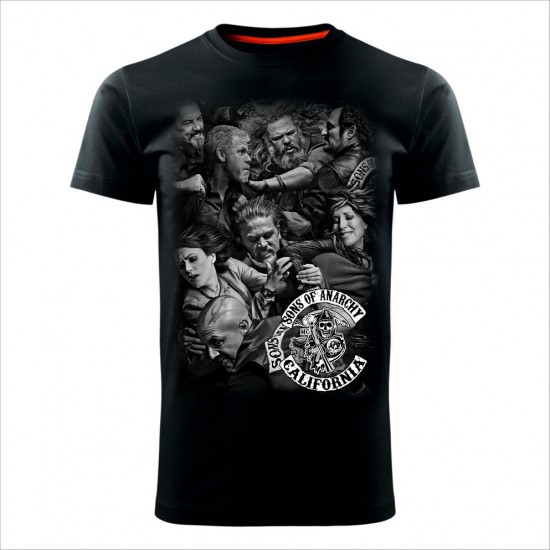 Sons Of Anarchy 02 Muška Majica Crna