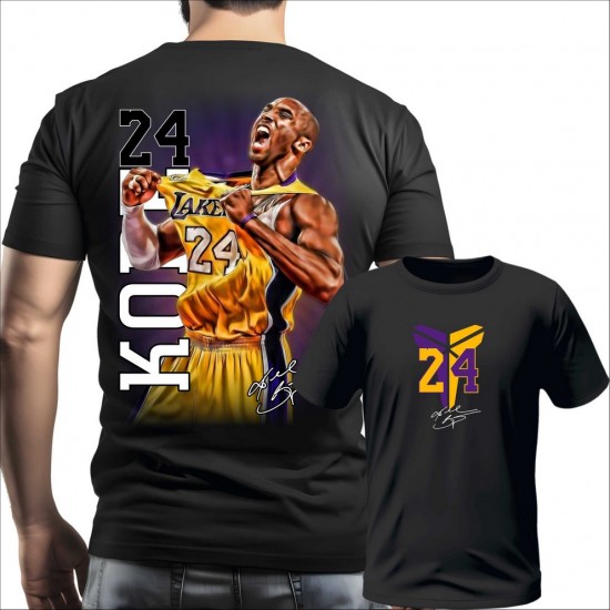 KOBE 08 muška majica-obostrano crna
