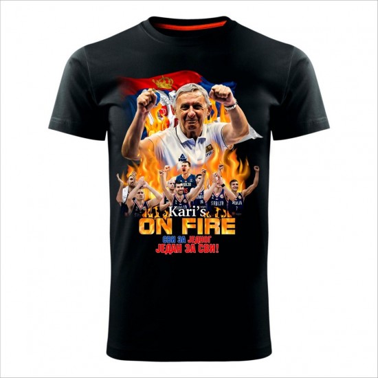 Kari On Fire Muška Majica Crna