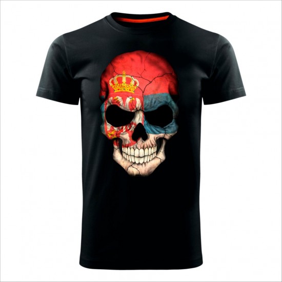 Srbija Skullmuška Majica Crna