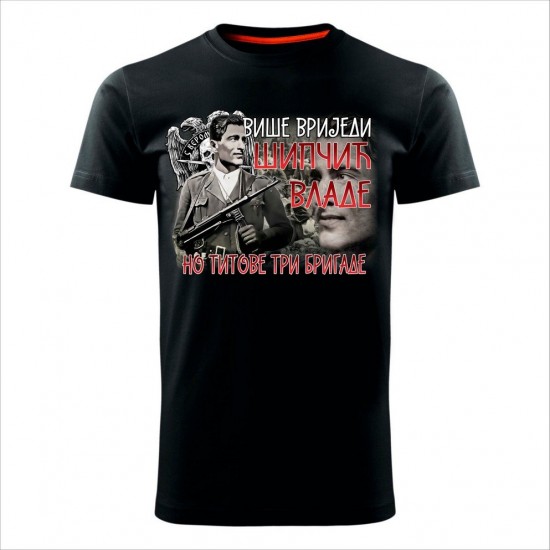 Vlado Šipčić 2 Muška Majica Crna