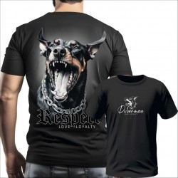 DOBERMAN 02 muška majica-obostrano-crna