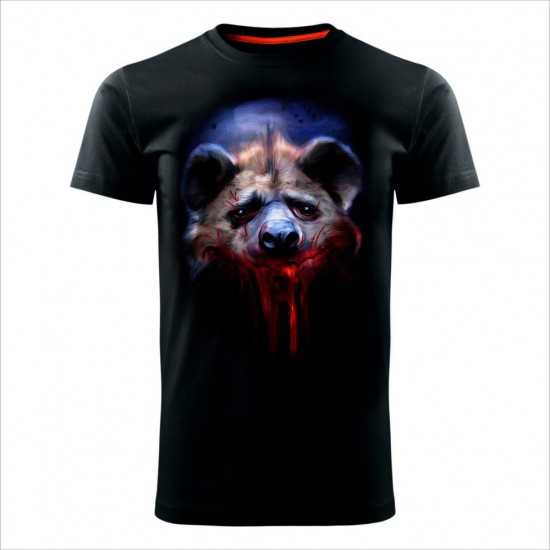 Hyena Muška Majica Crna