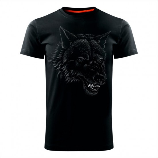 Vuk 02 Muška Majica Crna