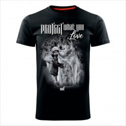 WOLF 07 muška majica crna