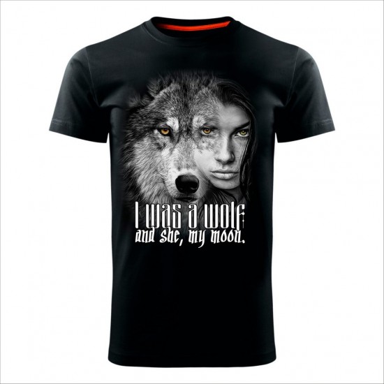 Wolf 10 Muška Majica Crna