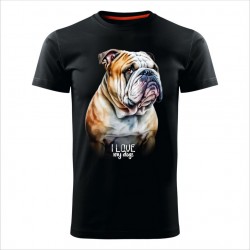 ENGLESKI BULDOG 3 muška majica crna