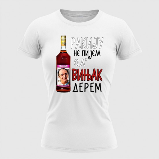 Vinjak Derem 02 Ženska Majica Bela