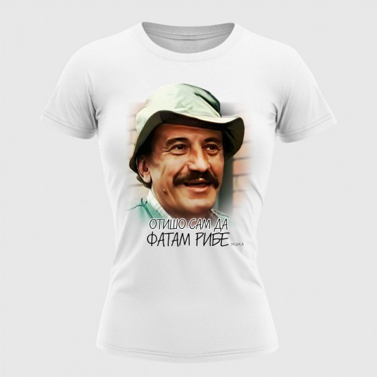 Fatam Ribe Ženska Majica Bela