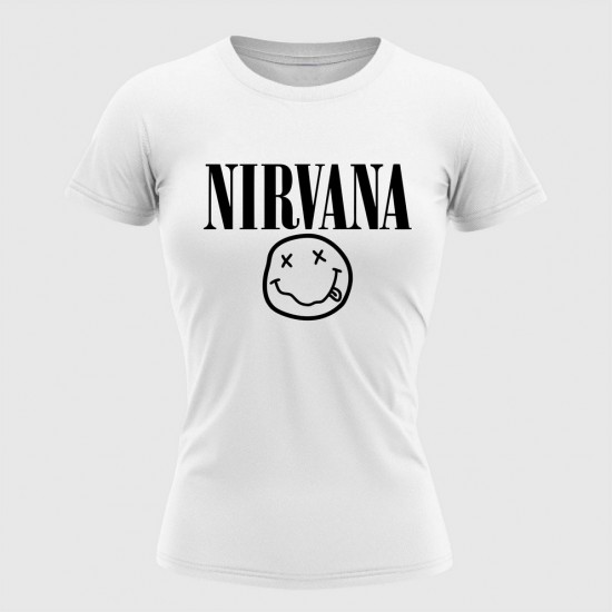 Nirvana 1  Ženska Majica Bela