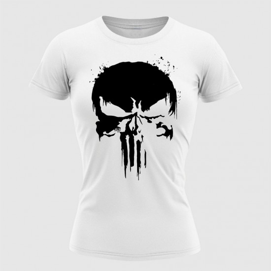 Punisher 07 Ženska Majica Bela
