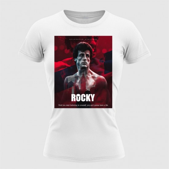 Rocky 15 Ženska Majica Bela