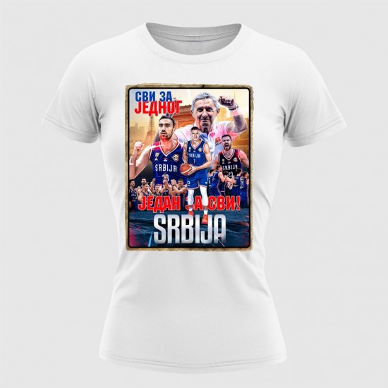 Jedan Za Svi Ženska Majica Bela