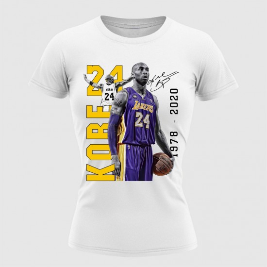 Kobe 02 Ženska Majica Bela