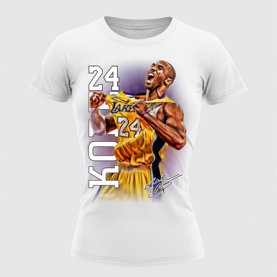 Kobe 08 Ženska Majica Bela