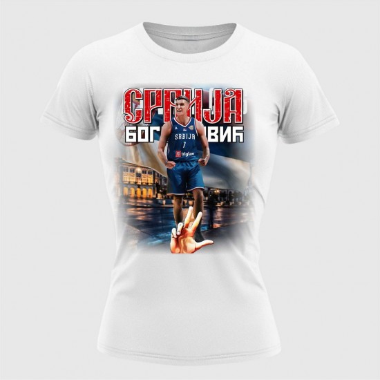 Bogdanović 5 Ženska Majica Bela