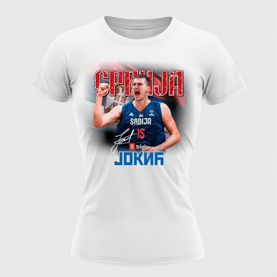 Jokić 4 Ženska Majica Bela